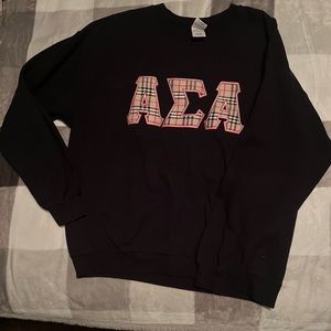Gilden, size large embroidered Alpha Sigma Alpha sweatshirt